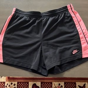 Nike factory black and pink soccer shorts size medium